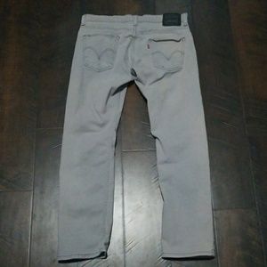 Levi's 511 Skinny 34 x 30 Light Grey Jeans Denim